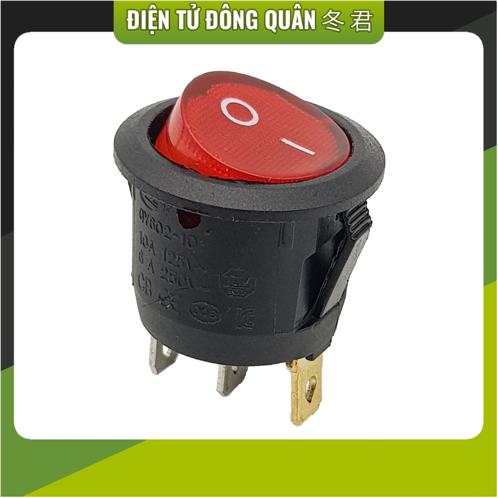 [HCM] Công Tắc Tròn Có Đèn KCD1-105 [ĐIỆN TỬ]
