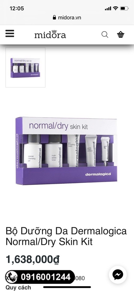 Bộ Dưỡng Da Dermalogica Normal/Dry Skin Kit