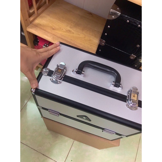 Cốp trang điểm chuyên nghiệp size lớn Gladking đựng đồ trang điểm, nail, phun xăm Lamdep24g