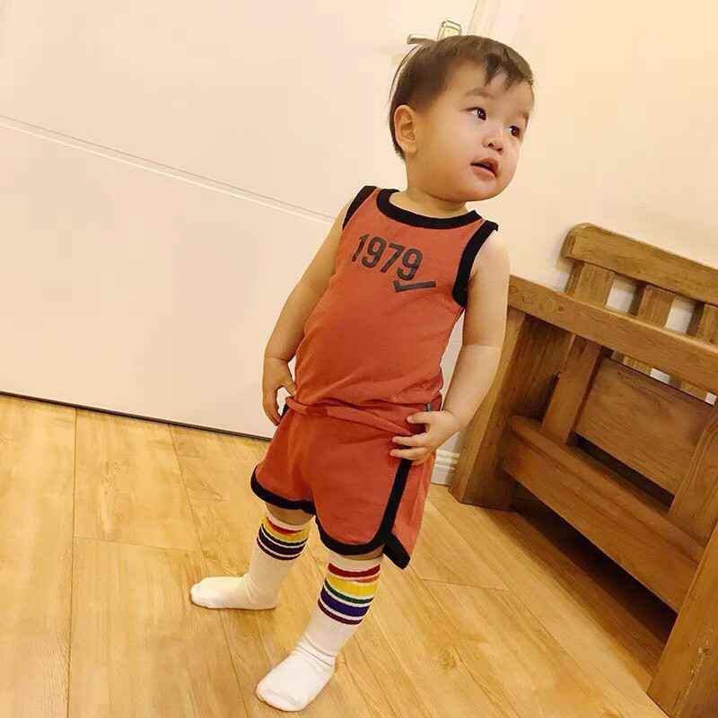Bộ cotton đũi 1979 mềm mát cho bé