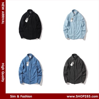 PHẢI NÓI LÀ CỰC ĐẸP - Áo sơ mi denim phối túi chiếc sơmi slimfit nhiều màu phong cách siêu chất siêu đỉnh ✔️ SMDF1