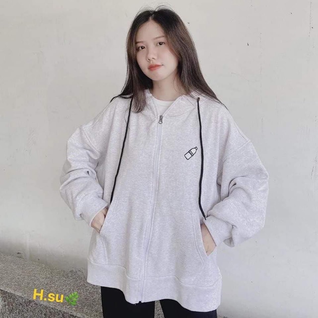 Áo hoodie nỉ in lọ HSU1