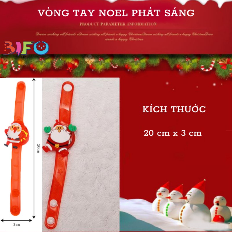 Đồ chơi Noel vòng tay hoạt hình phát sáng ông già noel quà tặng giáng sinh, quà tặng sinh nhật đồ dùng lễ hội giáng sinh