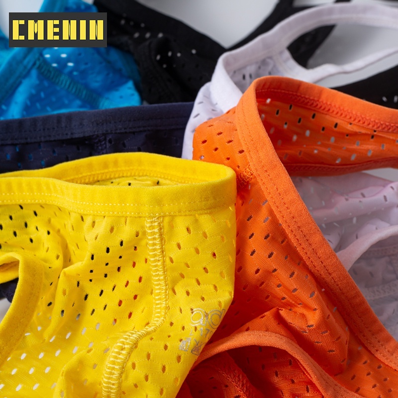 1 Quần Lót Nam Lọt Khe Phối Lưới Quyến Rũ Chất Lượng Cao Và G Strings Cmenin Ad7106