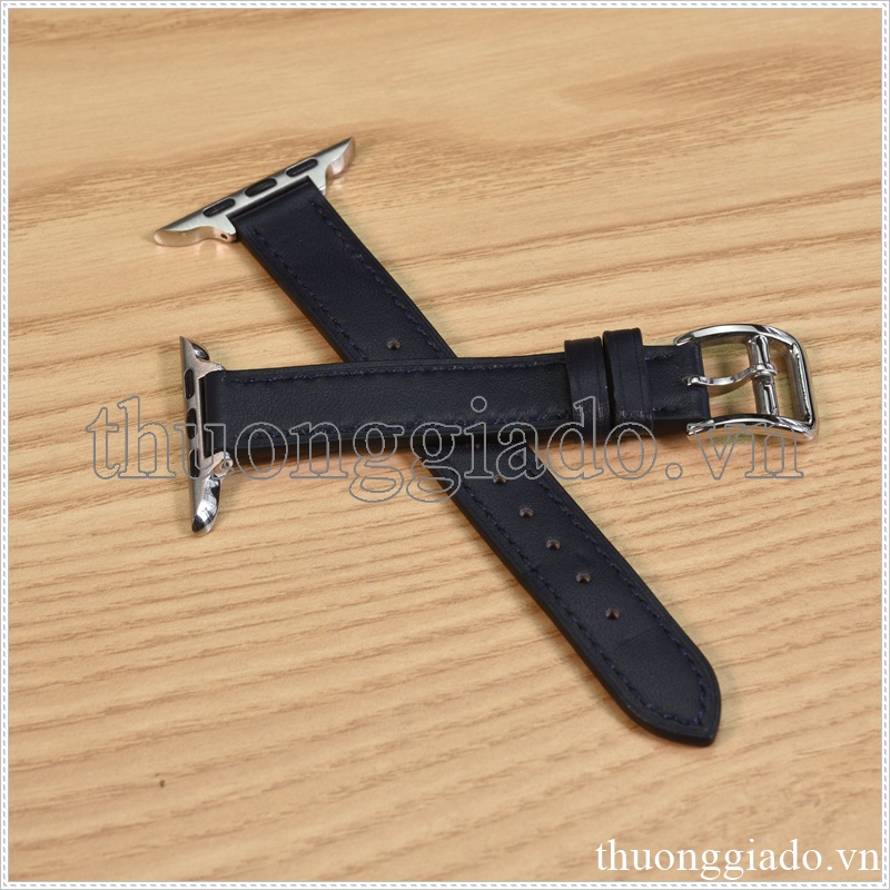 Dây đồng hồ Apple Watch 38mm/ 40mm/ 41mm/ 42mm/ 44mm/ 45mm (chất liệu da, phong cách dây mảnh) series 1 đến series 7