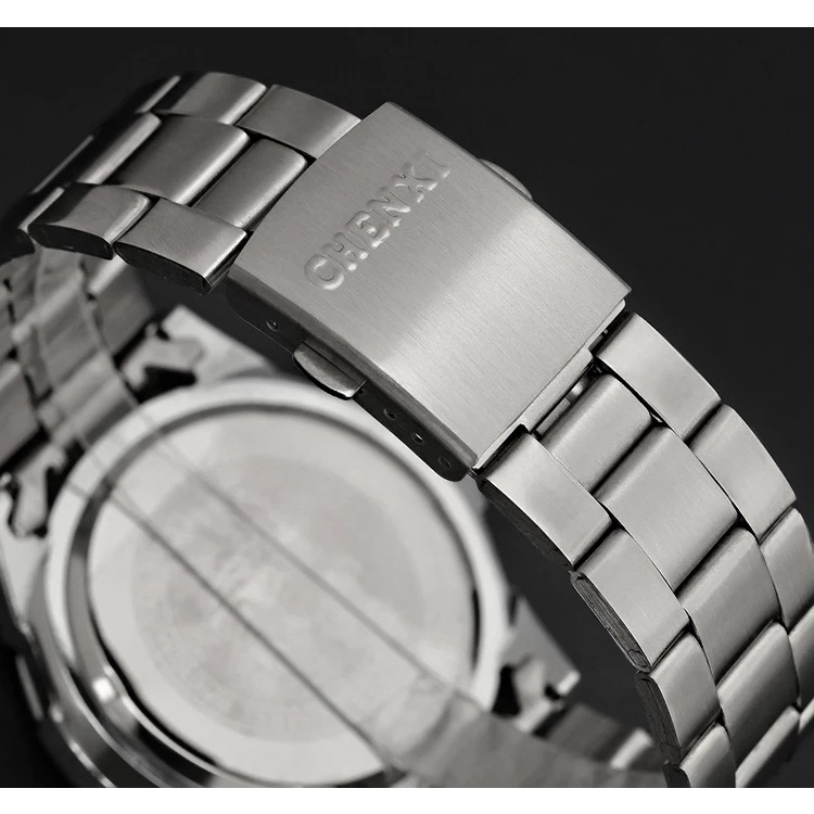 Đồng Hồ Đeo Tay Chexi Bằng Thép Không Gỉ Chống Thấm Nước Thời Trang Cho Nam