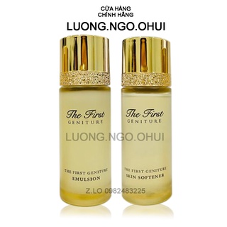 Cặp Toner và sữa dưỡng tái sinh trẻ hóa làn da Ohui The First 20ml