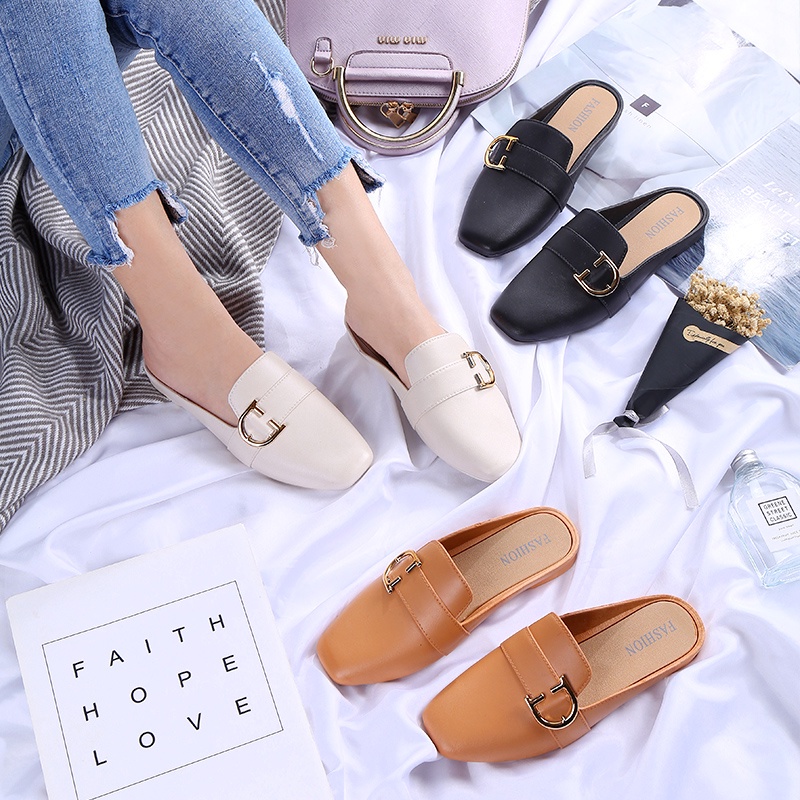 Dép Sandal Mùa Hè Có Khóa Chữ D Dễ Phối Đồ Thời Trang Phong Cách Hàn Quốc Cho Nữ