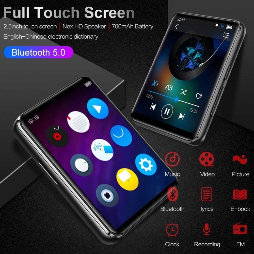 Máy Nghe Nhạc MP3 V3 HD Mp4 Bluetooth Màn Hình Cảm Ứng Hỗ Trợ Học Tiếng Anh/E-book Làm Quà Tặng Sinh Nhật Cho Bé