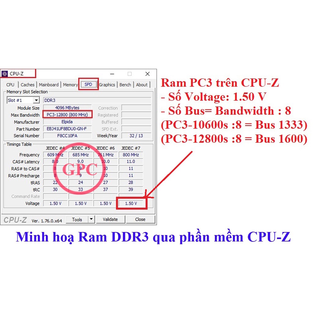 Ram Laptop DDR3 2GB Bus 1066/1333/1600 MHz PC3 | Hàng Tháo Máy ( Ram Laptop DDR3-2G)