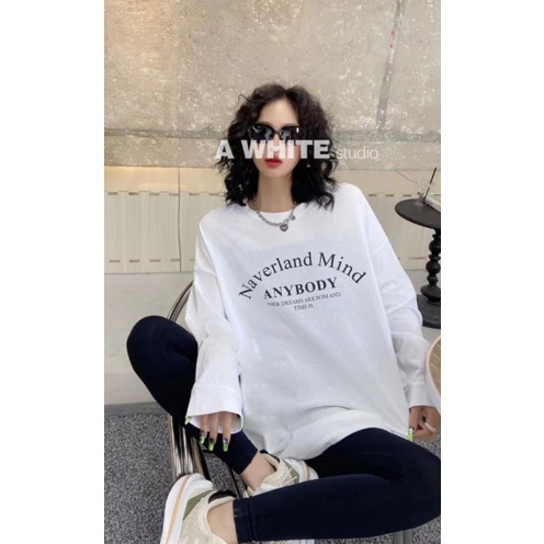 Áo thun dài tay form rộng unisex in hình BODY