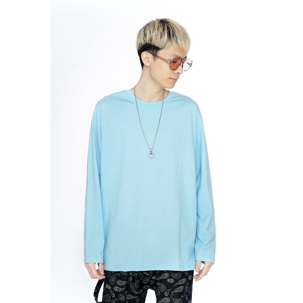 Áo thun DÀI TAY Unisex N7 Basic Tee phông trơn nam nữ lỡ oversize form rộng sweater ulzzang Hàn Quốc