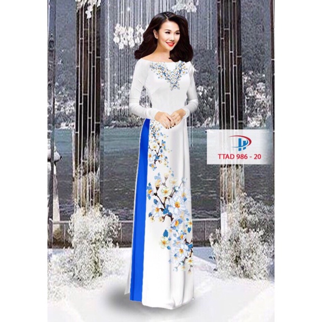 Vải Áo Dài Hoa Đẹp Duyên Dáng