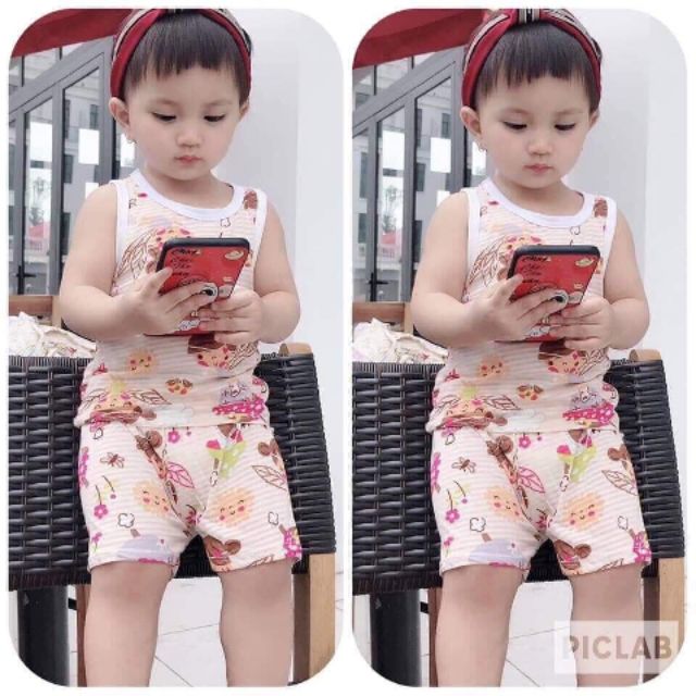 Bộ coton tre cho bé sét 5b