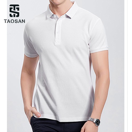 Áo Polo Nam vải cá sấu chất cotton trơn basic thoáng mát, Áo Thun có cổ bẻ unisex Taosan | BigBuy360 - bigbuy360.vn