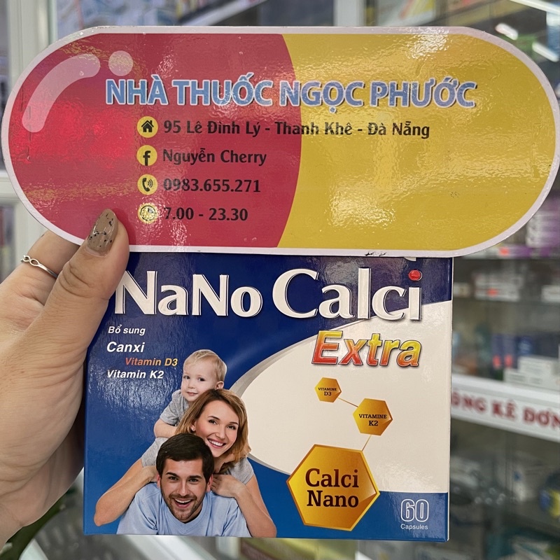 NaNo Calci Extra - Bổ Sung Canxi , K2 , D3 cho người lớn và trẻ em - Hàng chuẩn 100%