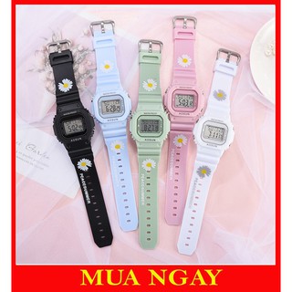 Đồng hồ nam nữ Aosun điện tử thời trang đeo tay hoa cúc cực đẹp DH106