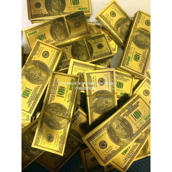 ĐÔLA KẼM TRANG TRÍ THÁP TIỀN - COMBO 100 TỜ - HÀNG LOẠI 1