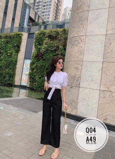 Bigsize Áo cột nơ A49