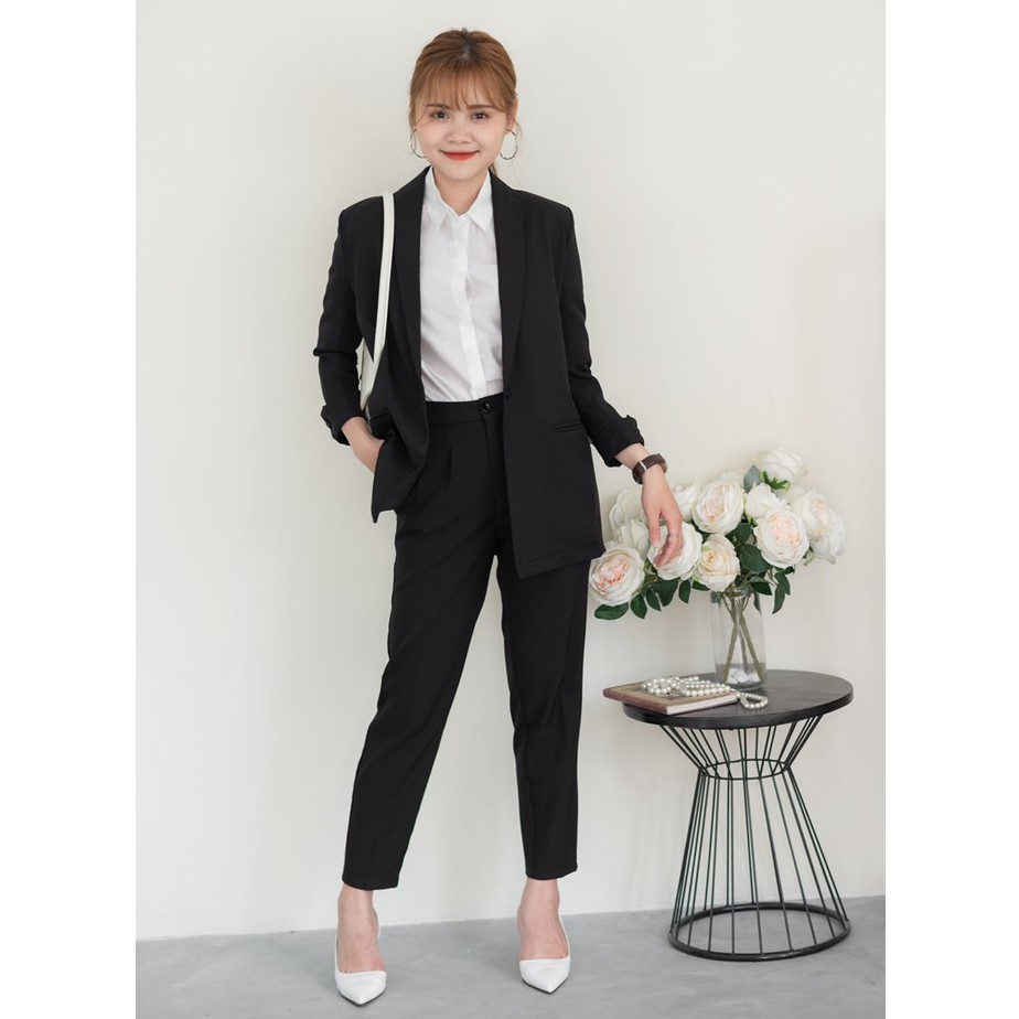 [ÁO BLAZER THIẾT KẾ ] Áo blazer, áo khoác màu xanh thiết kế Bazzi đứng form mềm mịn chống nhăn cao cấp - ẢNH THẬT | BigBuy360 - bigbuy360.vn