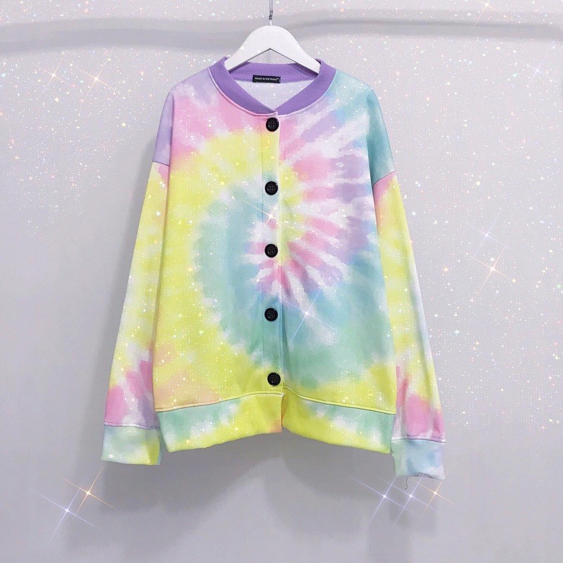 Áo cardigan loang màu / cardigan tiedye unisex