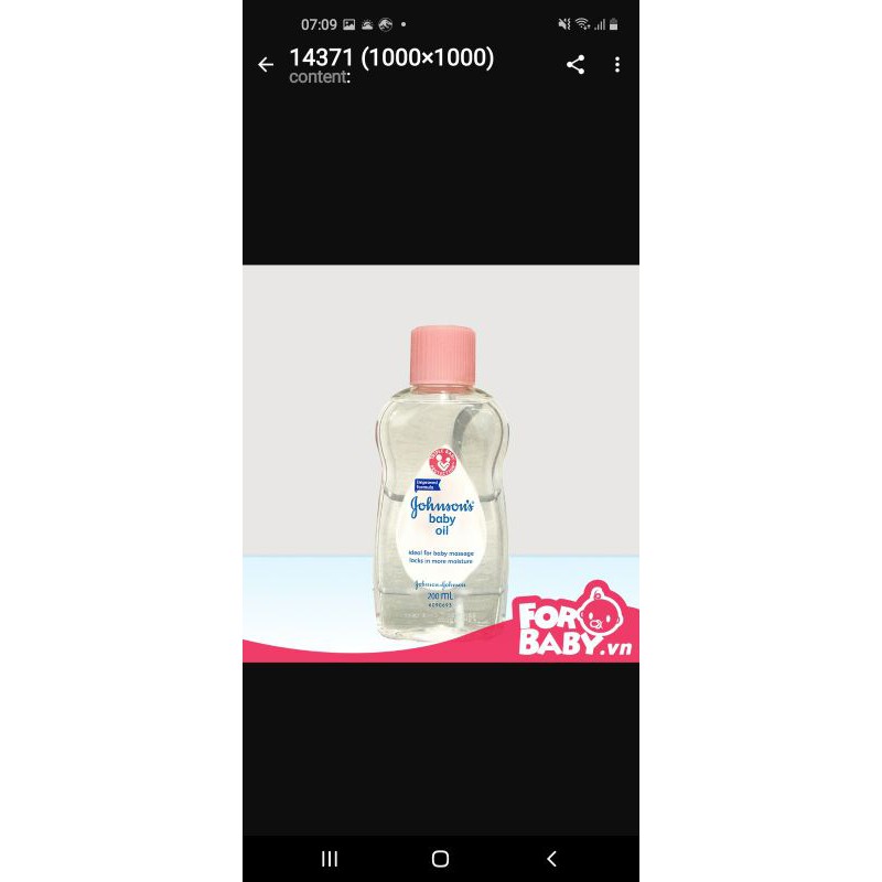 Dầu Mát Xa BABY OIl JOHNSONS Cho Bé.Chai 50 ml