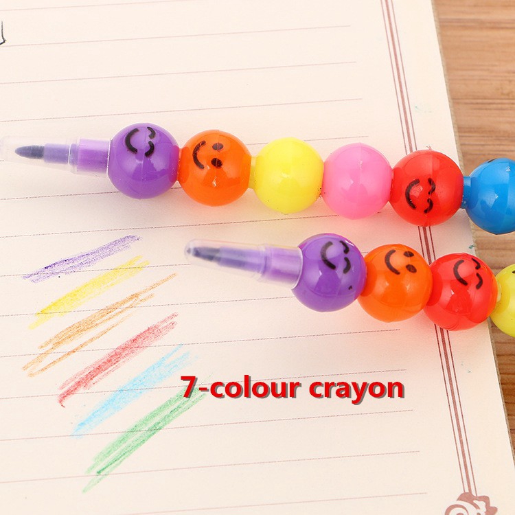 Bút Chì 7 Màu Đáng Yêu Dành Cho Học Sinh