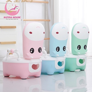 Bô vệ sinh cho bé cao cấp, đệm PU êm ái giúp trẻ ngồi thoải mái, thích hợp cho bé từ 6 tháng trở lên (tặng kèm cọ chà)