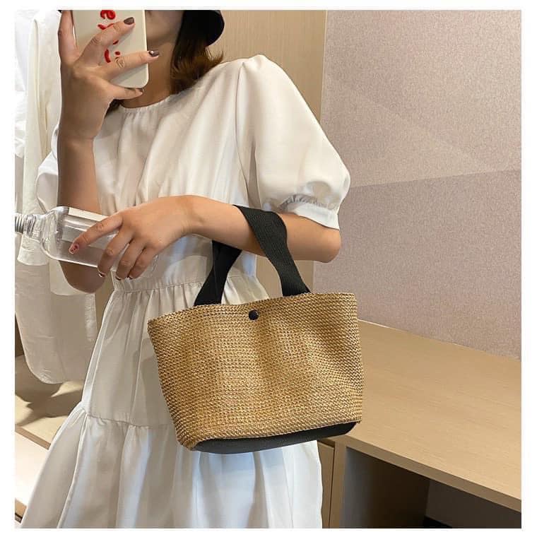 𝐇𝐎𝐓 𝐑𝐄𝐒𝐓𝐎𝐂𝐊 | TÚI CÓI DÂY XÁCH TRẮNG ĐEN CỰC XINH CHO MOM