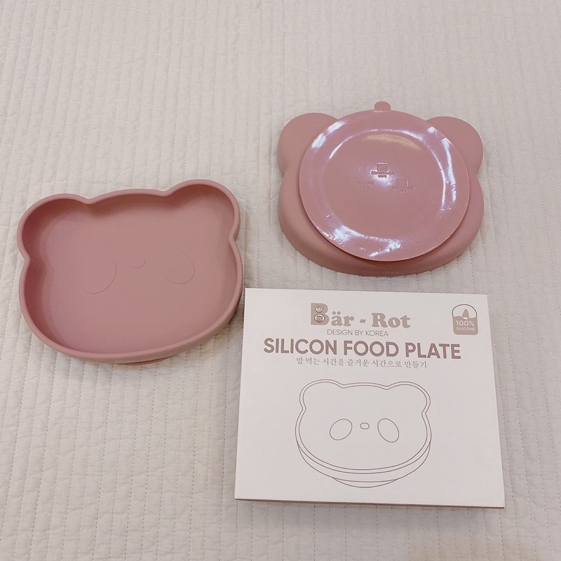 [BARROT] ĐĨA ĂN DẶM SILICON ĐẾ HÚT HÌNH GẤU BARROT