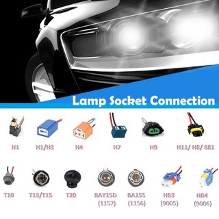 ⚡️Full Loại⚡️ 1 Cái Chuôi Đèn - Đầu Kết Nối Dài Chân Đèn Cho Xe Ôtô H1,H3,H4,H7,H9,T10,T13,T20,BAY15D,BA15S,9005,9006