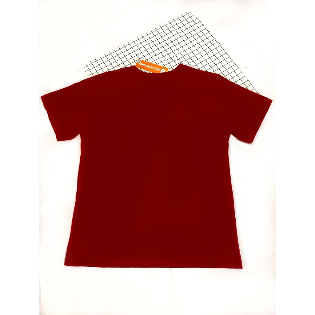 Áo Phông Nam Hanosimex Vải Cotton Thoáng Mát ( màu đỏ )