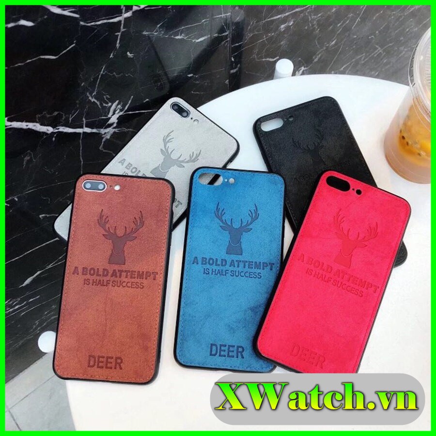 Ốp lưng vải hươu cho Oppo A1K/ Realme C2 Realme x2 / Realme X2 pro / Realme C20 Realme 3 pro họa tiết hươu