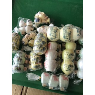 cóng sứ đựng thức ăn cho chim ( 1 bộ 3 chiếc )