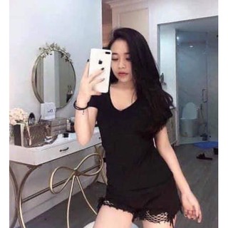 Áo Phông Cổ Tim Áo Phông Pull