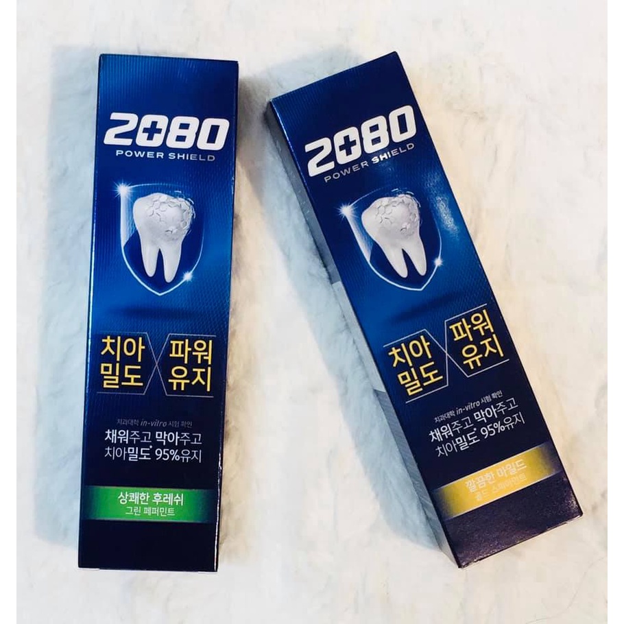 Kem đánh răng 2080 Shining White 3D Effect Hàn Quốc 100g