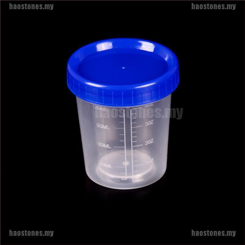 Hộp đựng mẫu thử nước tiểu bằng nhựa có nắp 120ml chuyên dụng