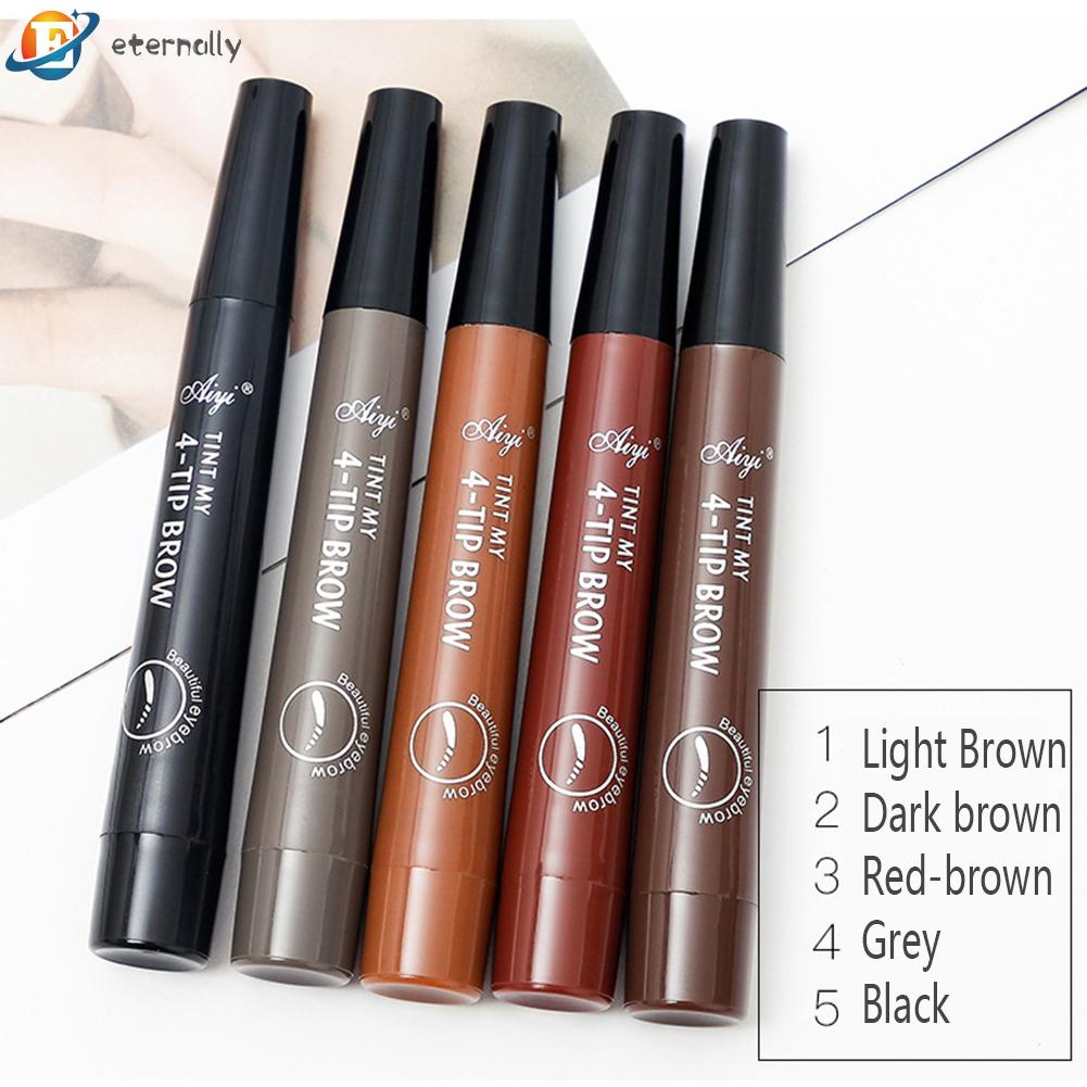 Bút kẻ lông mày dạng lỏng lâu trôi chống thấm nước thiết kế đầu 4 nhánh 3D
 | BigBuy360 - bigbuy360.vn