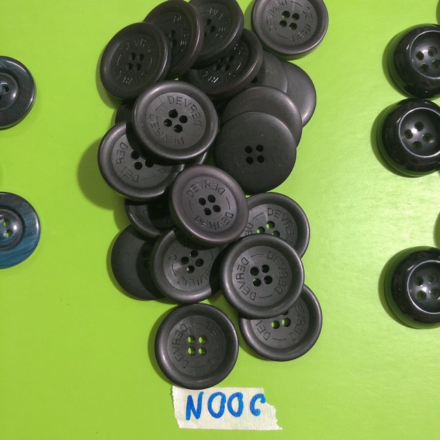 Combo 5 cúc áo,khuy áo ,nút áo đen size to N005-008