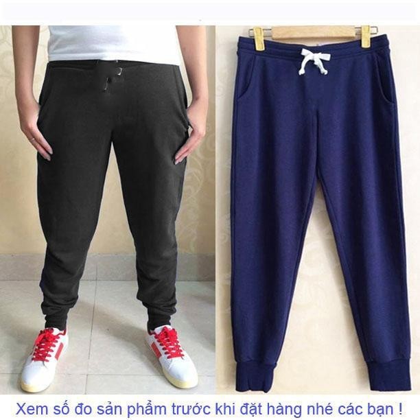 Quần Jogger Nam Thun Nỉ Ống Bó Có Big Size từ 40-80kg