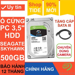 Mua Ổ cứng HDD 3.5” Seagate Skyhawk 500GB - Ổ Cứng Camera – Bảo hành 12 tháng – CHÍNH HÃNG - Tháo máy đồng bộ mới 99%