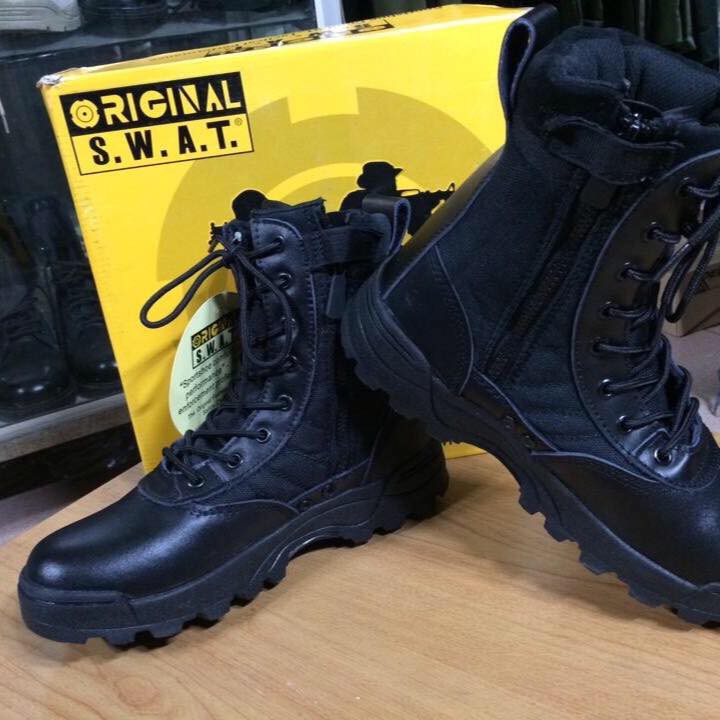 Giày Boot Nam LÍNH MỸ SWAT Cao Cổ Phong Cách Quân Đội