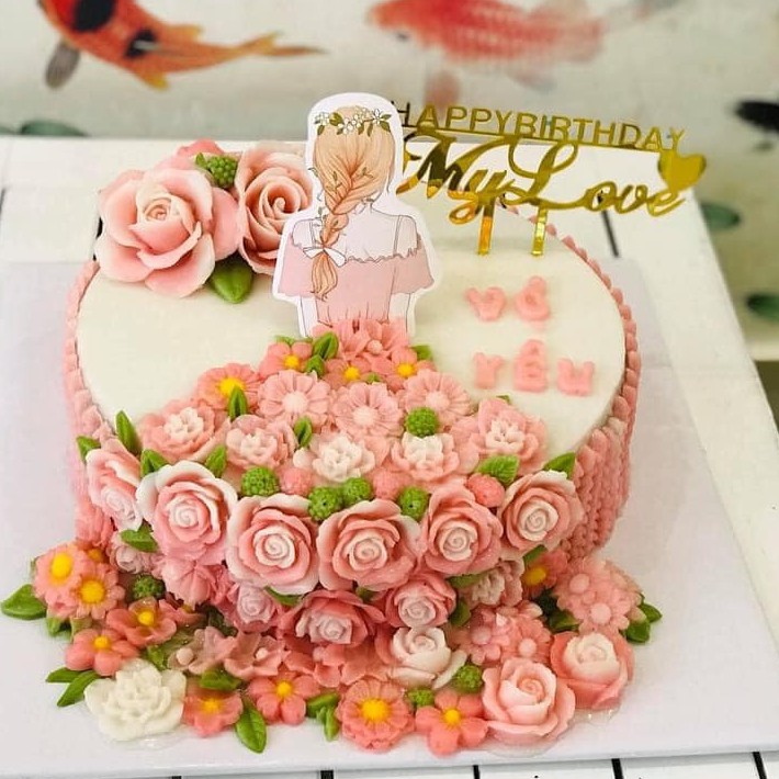 Que cắm Cô Gái, Người đẹp trang trí bánh sinh nhật, bánh rau câu