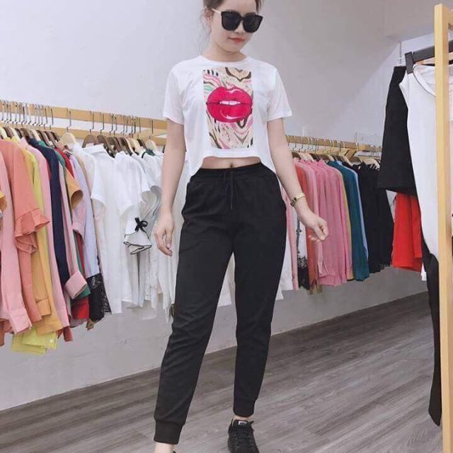 Quần jogger len tăm ( kèm video+ ảnh thật)