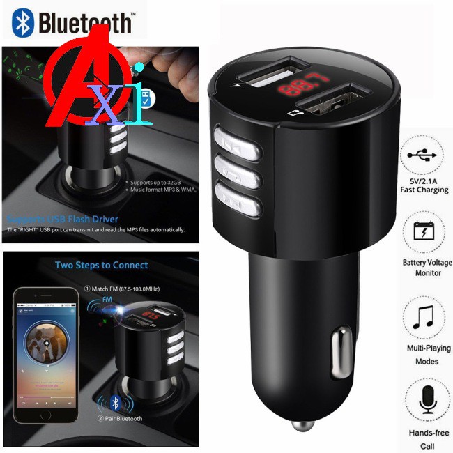 Fm Transmitter Music Player Car  Charger Car Mp3 Bluetooth Player Hands-free Car