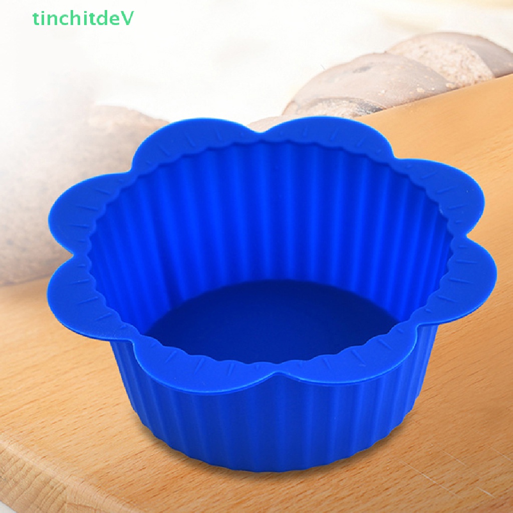 Set 10 Khuôn Silicone Làm Bánh Muffin / Cupcake
