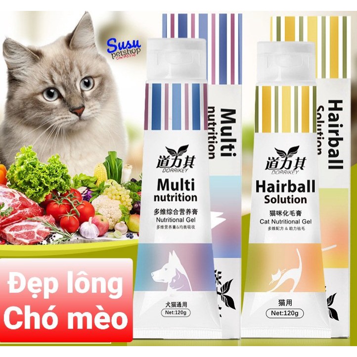 Gel Đẹp Lông làm bóng lông và bổ sung dinh dưỡng cho chó mèo