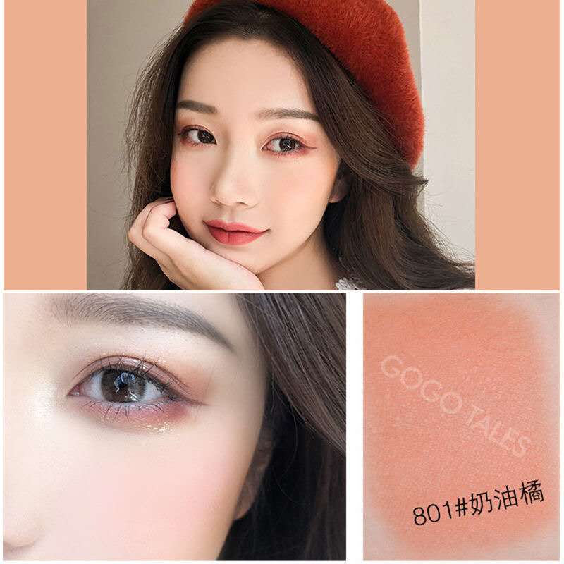 Phấn má hồng GOGO TALES tông lì và ngọc trai tự nhiên trang điểm tông nude | BigBuy360 - bigbuy360.vn