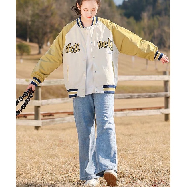 Áo khoác bomber nữ , áo bomber unisex chất nỉ mang đậm phong cách hàn quốc