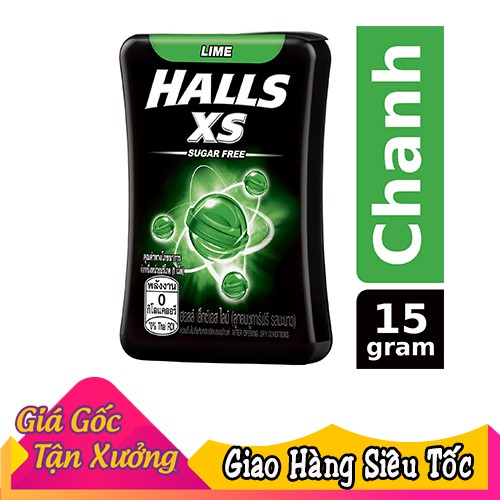 Kẹo ngậm không đường Halls XS Thái Lan vị chanh